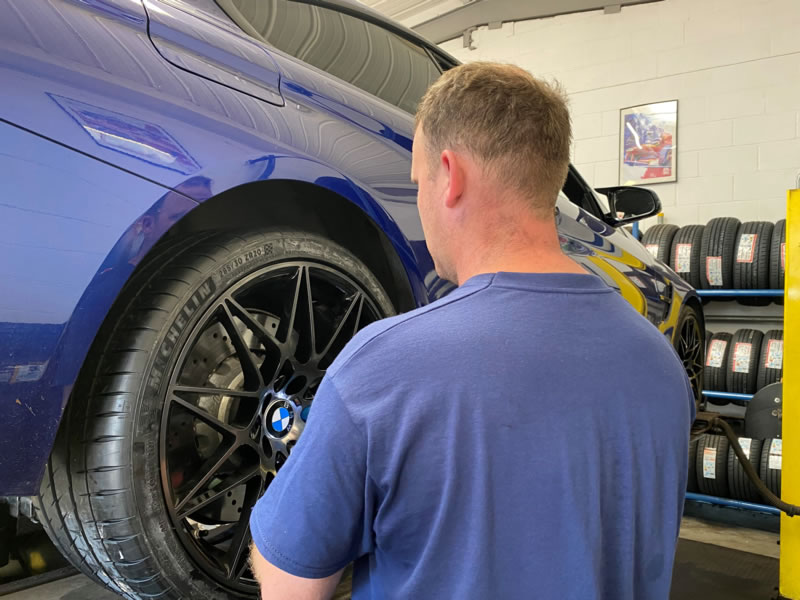 Michelin Tyre Fitting at Flomar Garage Lewes for BMW